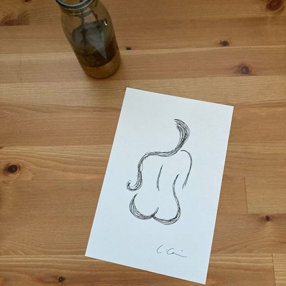 New Original Signed Artwork Ink on Paper - Picture 1 of 4